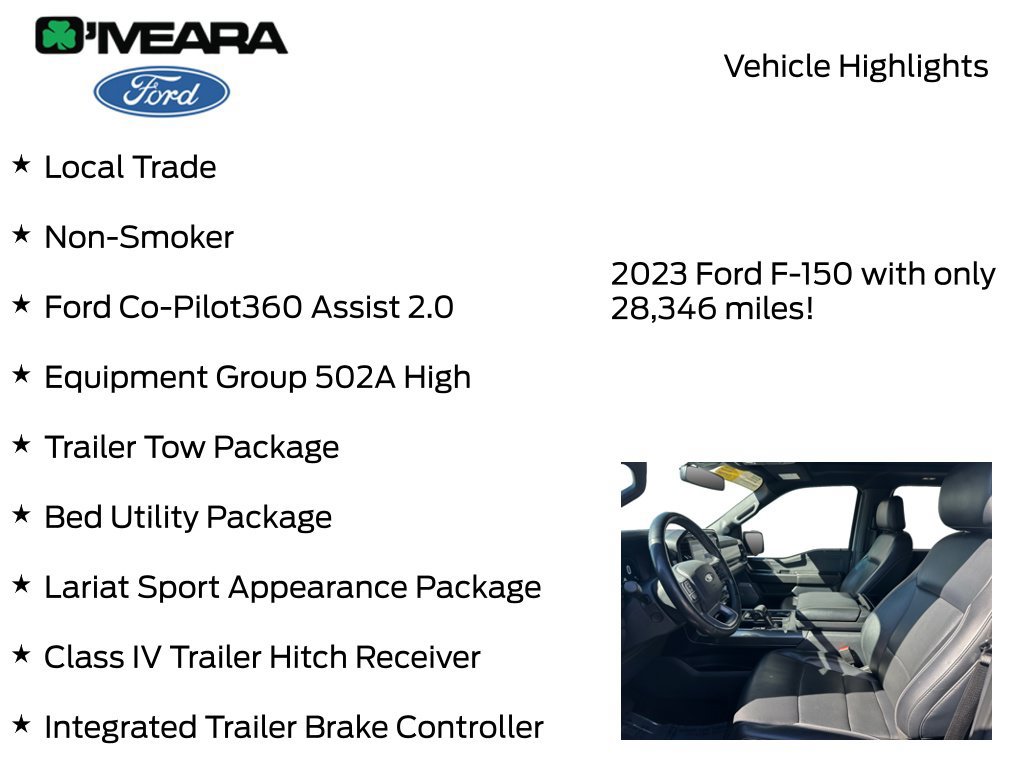 Used 2023 Ford F150 Lariat w/ Equipment Group 502A High AWD/4WD image 8