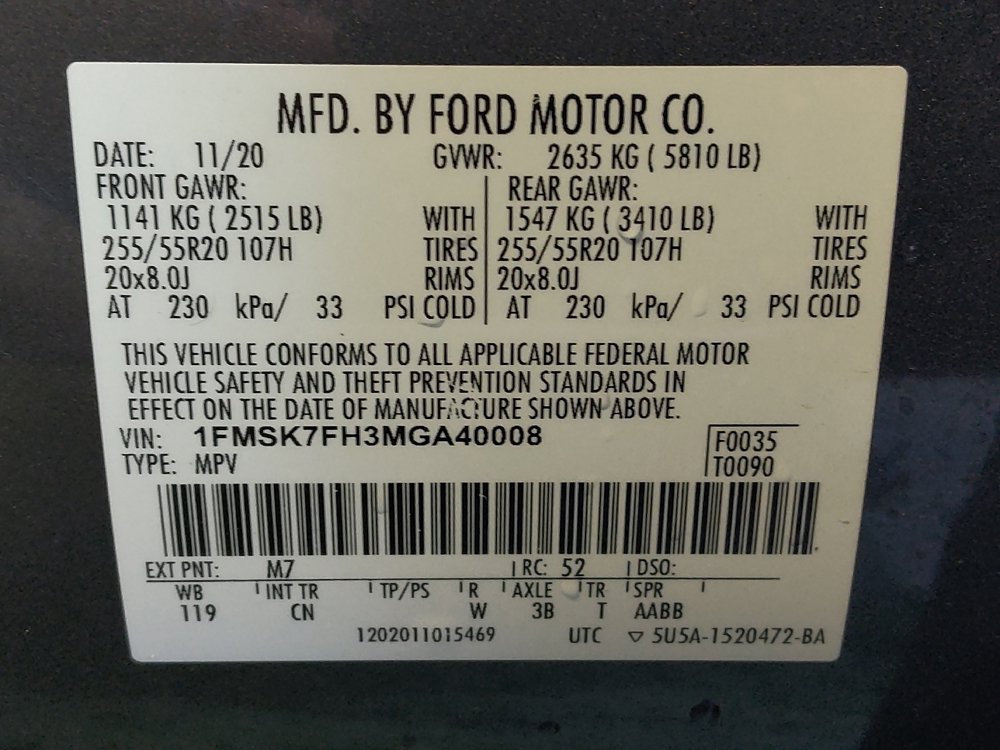 Used 2021 Ford Explorer Limited w/ Equipment Group 301A RWD image 33