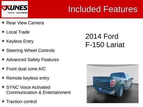 Used 2014 Ford F150 Lariat w/ Equipment Group 502A Luxury AWD/4WD image 2