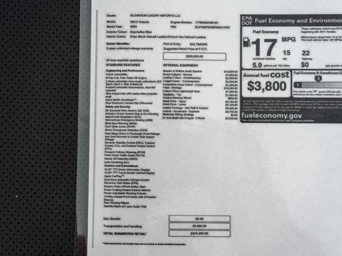 Used 2024 Aston Martin DB12 Volante -Carbon Fiber Bucket S image 25