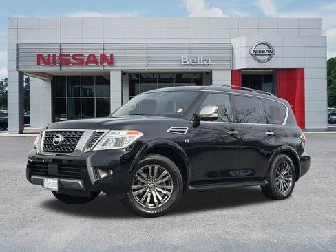 Certified 2019 Nissan Armada Platinum w/ Captain's Chairs Package image 1