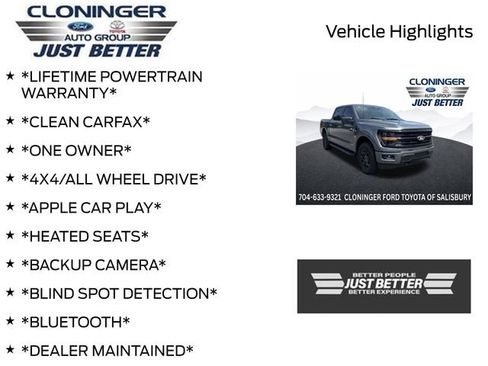 Used 2024 Ford F150 XLT w/ Equipment Group 302A MID AWD/4WD image 3