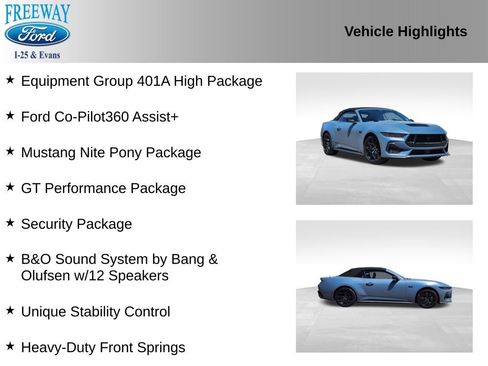 Used 2025 Ford Mustang GT Premium w/ GT Performance Package RWD image 2