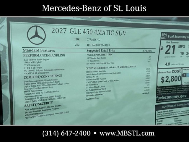 New 2027 Mercedes-Benz GLE 450 4MATIC image 7