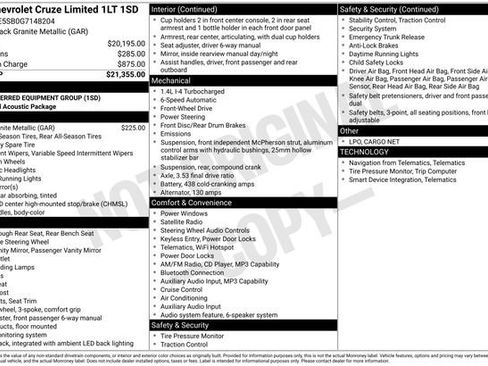 Used 2016 Chevrolet Cruze LT FWD image 13