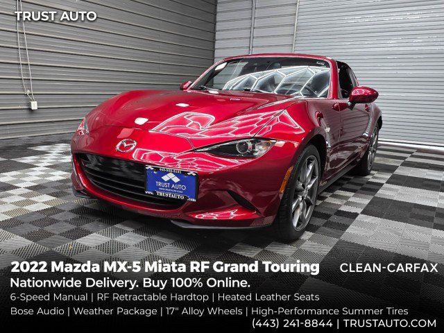 Used 2022 MAZDA MX-5 Miata RF Grand Touring w/ Weather Package RWD image 1