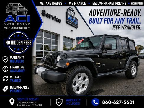 Used 2015 Jeep Wrangler Unlimited Sahara w/ Connectivity Group AWD/4WD image 1