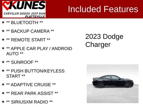Used 2023 Dodge Charger R/T w/ Blacktop Package RWD image 2