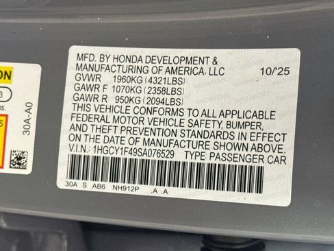 Used 2025 Honda Accord SE image 34
