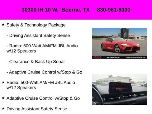 Used 2021 Toyota Supra w/ Safety & Technology Package RWD image 10