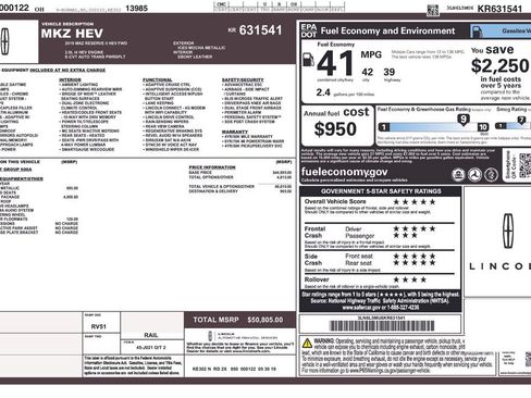 Used 2019 Lincoln MKZ Reserve w/ Luxury Package FWD image 11