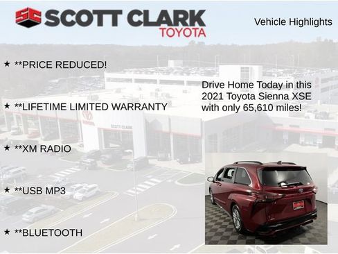 Used 2021 Toyota Sienna XSE w/ XSE Plus Package AWD/4WD image 13