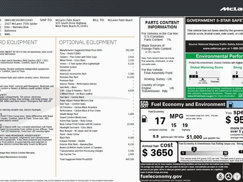 New 2027 McLaren 750S Spider RWD image 25