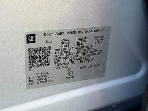 Used 2020 Chevrolet Equinox LT AWD/4WD image 24