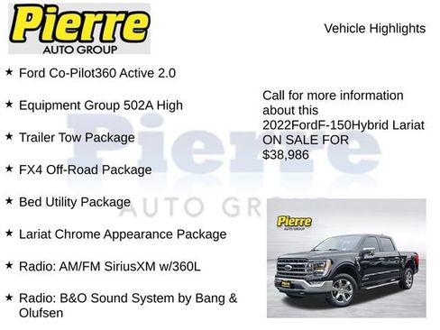 Used 2022 Ford F150 Lariat w/ Equipment Group 502A High AWD/4WD image 7