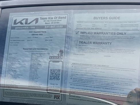 Used 2021 Hyundai Kona Ultimate image 17