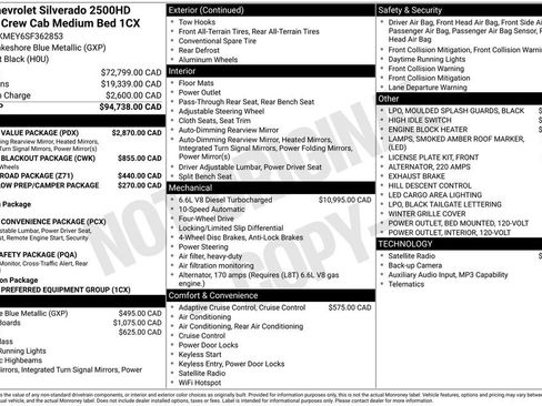 Used 2025 Chevrolet Silverado 2500 Custom w/ Custom Value Package AWD/4WD image 70