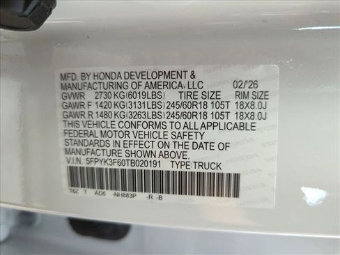 New 2026 Honda Ridgeline TrailSport image 17