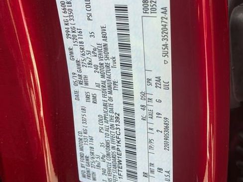 Used 2019 Ford F150 XLT w/ Equipment Group 302A Luxury image 39