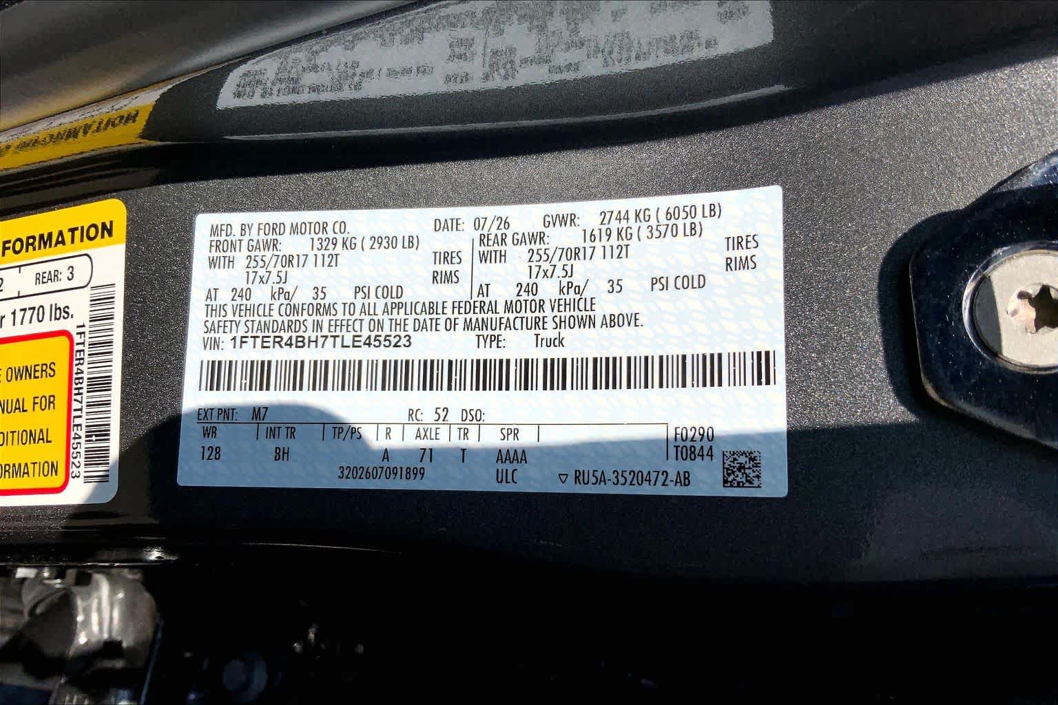 New 2026 Ford Ranger XL RWD image 22