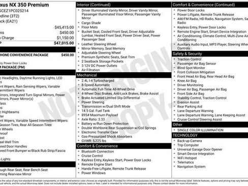 Used 2023 Lexus NX 350 AWD image 28