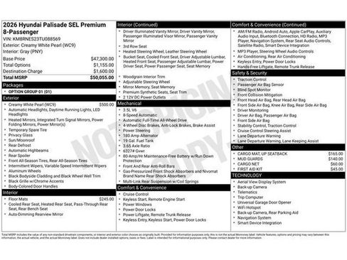 New 2026 Hyundai Palisade SEL AWD/4WD image 24