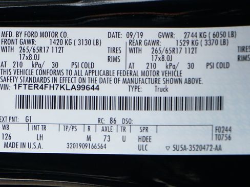 Used 2019 Ford Ranger XLT w/ Equipment Group 302A Luxury image 53