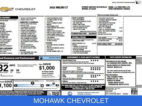 Used 2022 Chevrolet Malibu LT FWD image 2