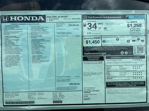 Used 2026 Honda Civic Sport image 26