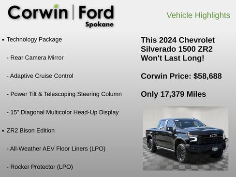 Used 2024 Chevrolet Silverado 1500 ZR2 w/ ZR2 Bison Edition AWD/4WD image 6