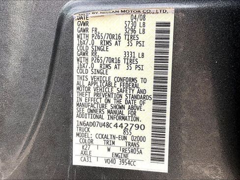Used 2008 Nissan Frontier SE w/ SE Value Truck Pkg image 21