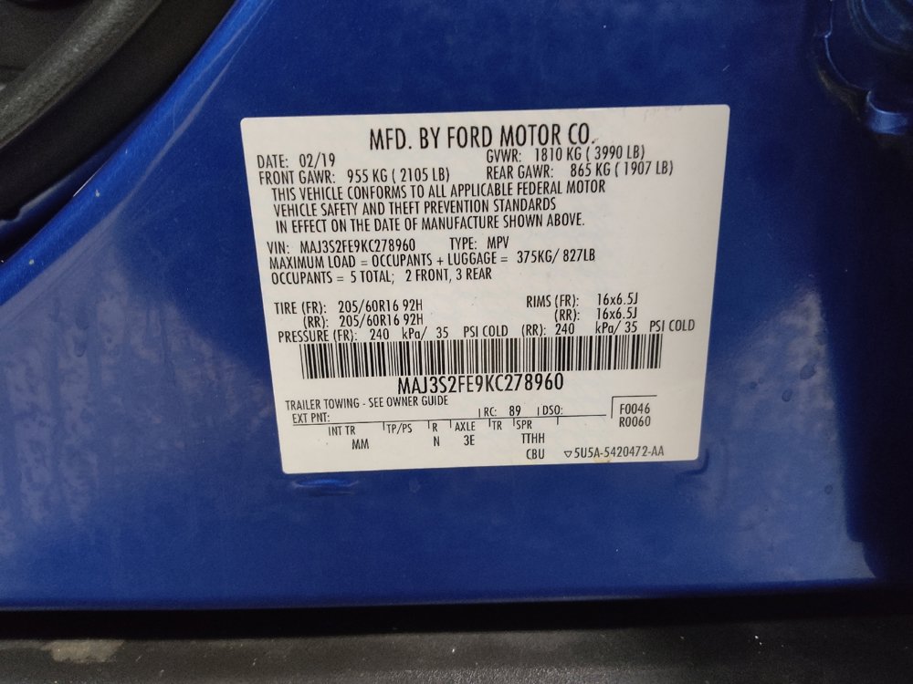 Used 2019 Ford EcoSport S FWD image 33