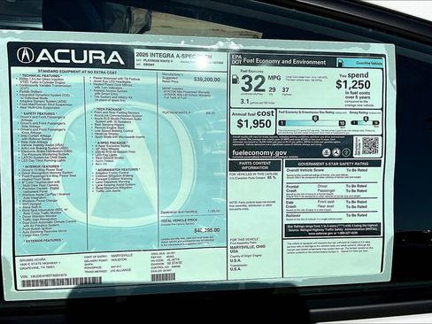 New 2026 Acura Integra A-Spec image 24