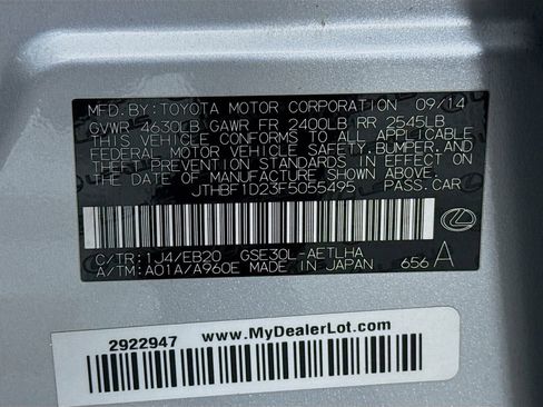 Used 2015 Lexus IS 250 w/ F-Sport Package image 34