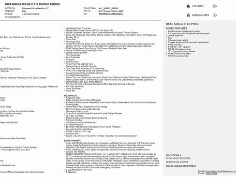 Certified 2024 MAZDA CX-30 AWD 2.5 S w/ Preferred Package image 27