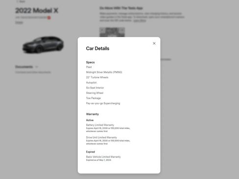 Used 2022 Tesla Model X Plaid AWD/4WD image 3