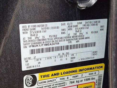 Certified 2021 Ford Expedition Max XLT AWD/4WD image 16