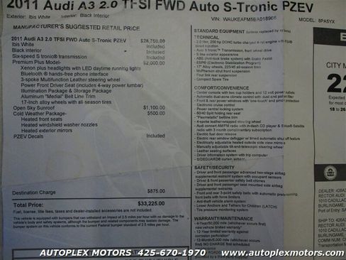 Used 2011 Audi A3 2.0T Premium Plus image 40