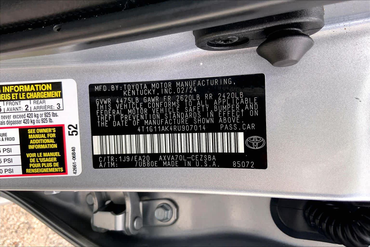 Used 2024 Toyota Camry SE FWD image 36