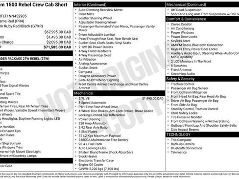 Used 2022 RAM 1500 Rebel image 8