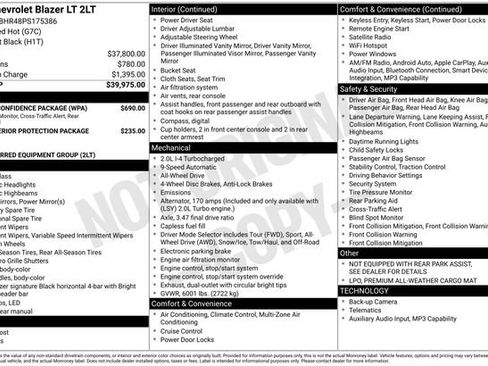 Used 2023 Chevrolet Blazer LT w/ Driver Confidence Package image 4