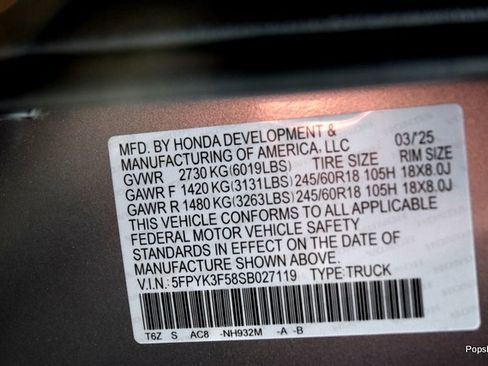 Used 2025 Honda Ridgeline RTL image 21