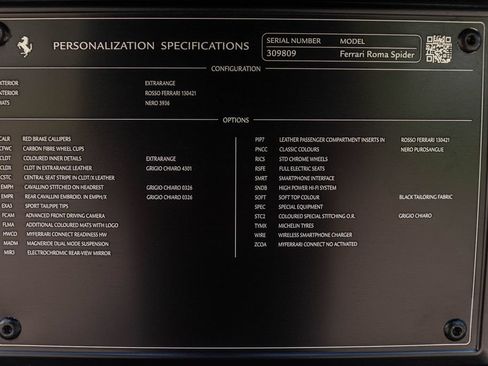Certified 2024 Ferrari Roma Spider RWD image 58