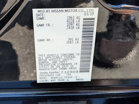 Used 2019 Nissan Altima 2.5 SV FWD image 24