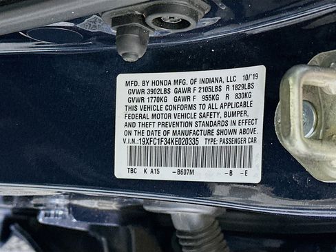 Used 2019 Honda Civic EX image 12