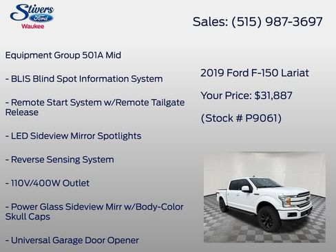 Used 2019 Ford F150 Lariat AWD/4WD image 8