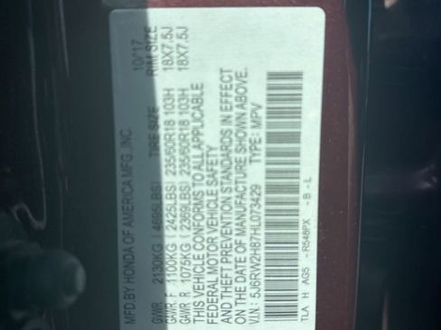 Used 2017 Honda CR-V EX-L image 9