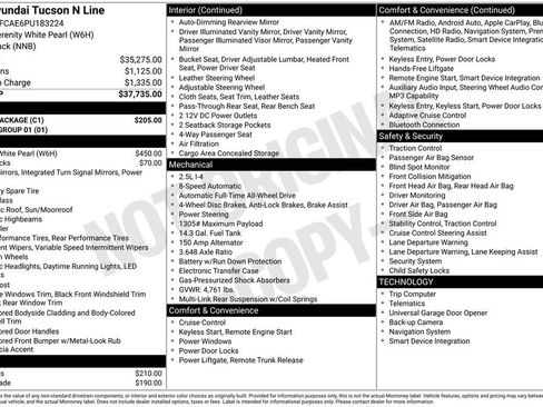 Used 2023 Hyundai Tucson N Line w/ Cargo Package image 39