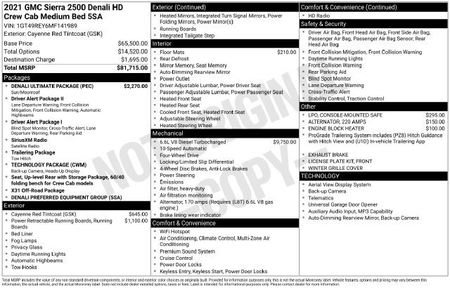 Used 2021 GMC Sierra 2500 Denali w/ Denali Ultimate Package AWD/4WD image 31
