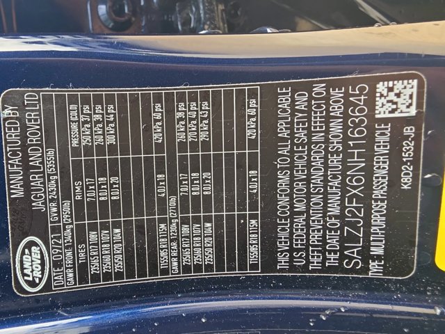 Used 2022 Land Rover Range Rover Evoque S AWD/4WD image 22